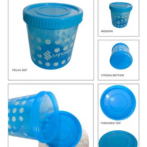 Tough Plastic jar | Container Blue