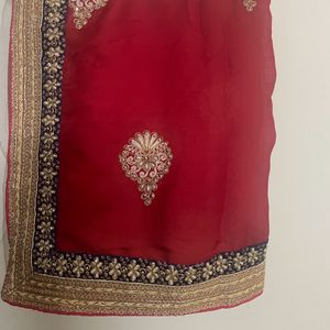 Designer Double Shade Saree