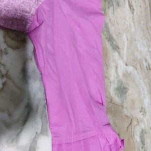 Beautiful Pink Kurti And Dupatta