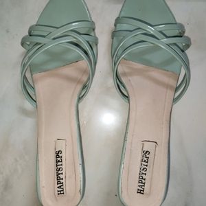 Sea Green Kitten Heels