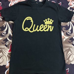 Totally New Black Queen Medium Sized T-shirt