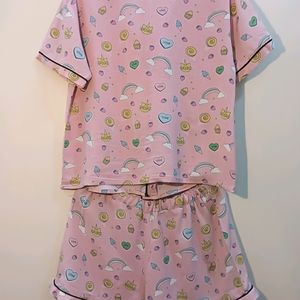 Pink Shorts Night Suit