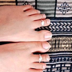 Artificial Silver Toe Ring