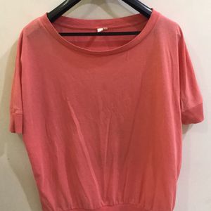 Peach Comfortable Top For Women