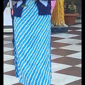 Blue Long Kurti.