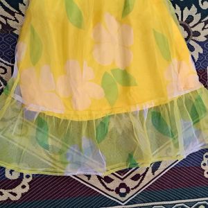 Beautiful Floral Organza Dress For Summer