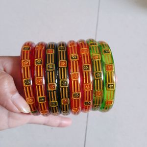 PLASTIC BANGLES Combo Set Leminesh Chudi