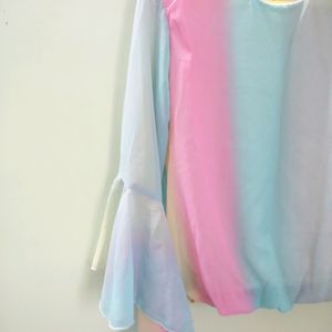 Rainbow Colour Top For Women