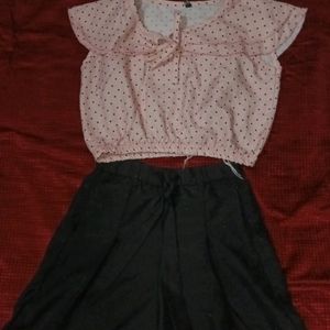 Short Top N Skirt Shep NEkr