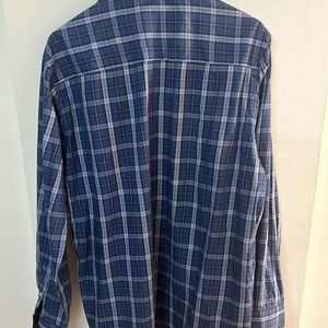 Men Cotton Check Shirt XXL