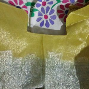 Organza Saree With Blouse - Gifts For Mom