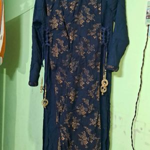 Navy Blue Kurta