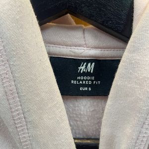 H&M Pink Hoodie Relaxed Fit, Size- S, Condition - Good