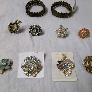 Clip, Ring, Braslet, Saree Pin