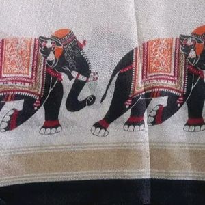 Elephant Print Saree