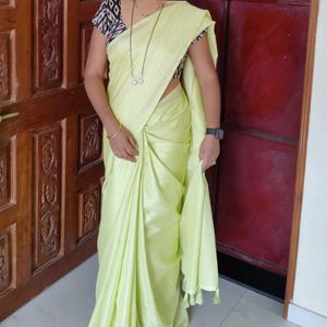 Jute Cotton Saree with Stitched Blouse