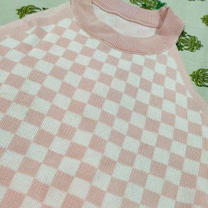 Urbanic Pink Checked Top