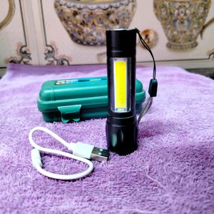 Rechargeable LED Long Range Flashlight Torch