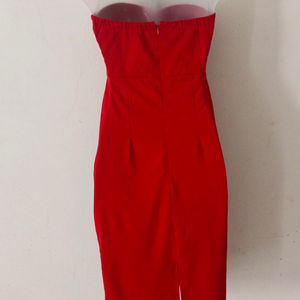 HOT RED CORSET BODYCON