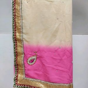 Heavy Border Beautiful Multicolour Saree