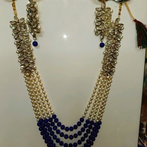 Long Necklace With Earrings