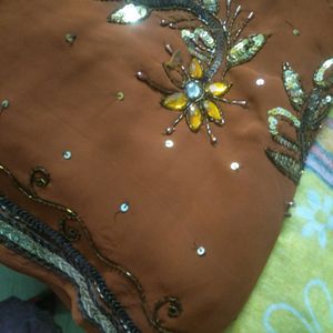 Embroidery Saree From Boutique