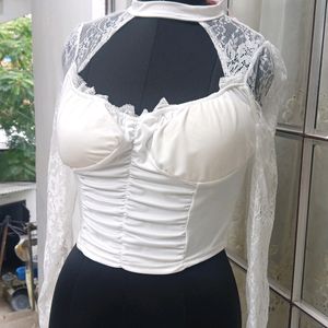 White Lace( Padded )Top