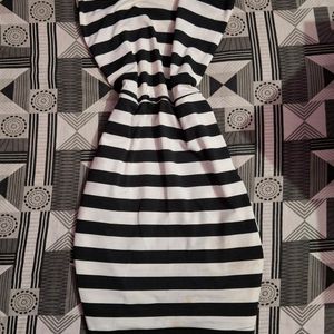 Black N White Bodycon Dress