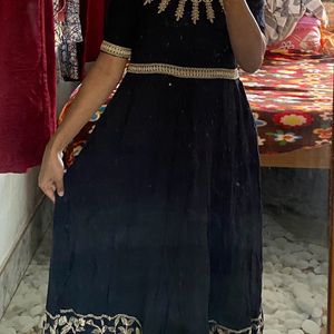 Elegant Ethnic Black Dress