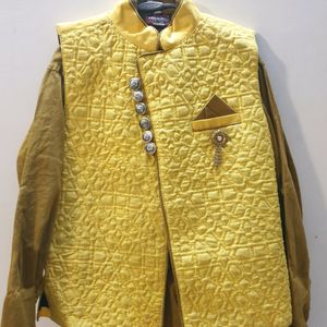 Premium Silk Kids Kurta Payjama With Waistcoat