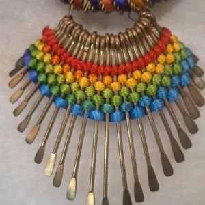 Colorful And Vibrant Heavy Necklace