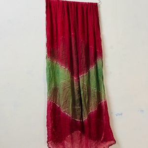 Red And Green Dupatta For Girls