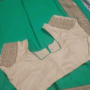 Premium Quality Heavy Saree With Blouse 🤩