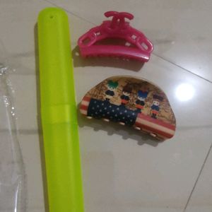 Hair Clips With Brush Box (Combo)