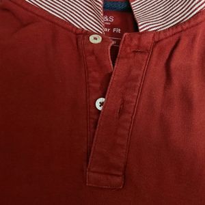 M&S cotton Tshirt in Rust color