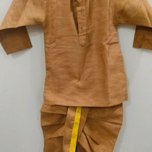 Tan Colour Kurta Pajama For Baby Boy