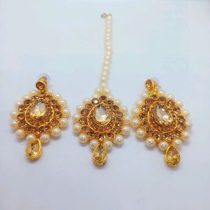 Brand New Maangtika With Earring