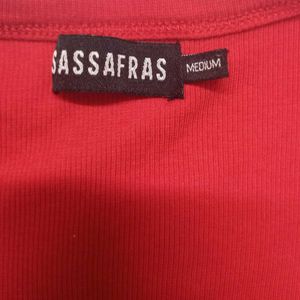 SASSAFRAS Red Crop Top