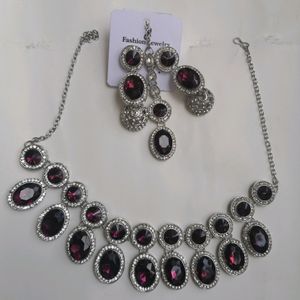 Ad Necklace Jewellery Set For Women Girls .