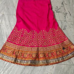 UNSTITCH MULTY COLOR LEHENGA