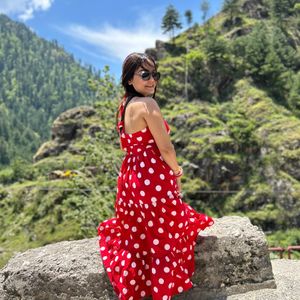 Polka Dot Red Dress