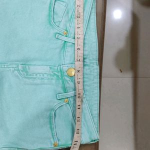 Sea Green(28")High Waist Jean