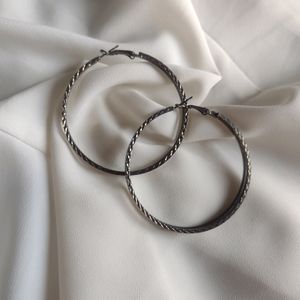 Silver Hoops