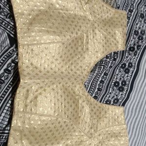 Ethnic ready Made Gold Blouse