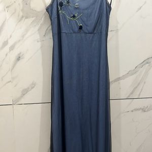 Classy Pinteresty Blue Maxi Dress Y2k Coquette