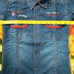 Denim Shirt For Boys Aged 6 To 9 Years