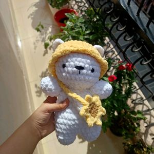 Cute Crochet Sunny Bear 🌻