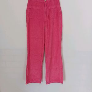 Pink Corduroy Casual Pant (Women)