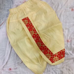 Red Golden Boy Sherwani Dhoti✨