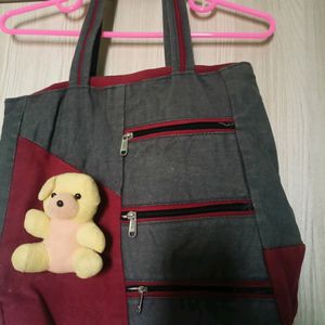 combo of 2 pure cotton handbags